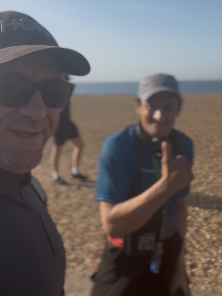 A Sidekick walk along the seafront, movement as part of recovery.